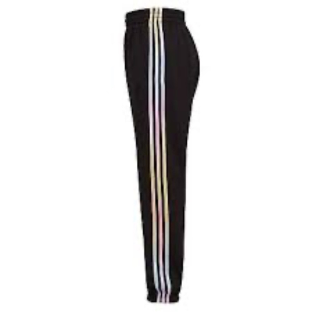 Adidas Jogging Pants Size:L With Rainbow Colored Stripes